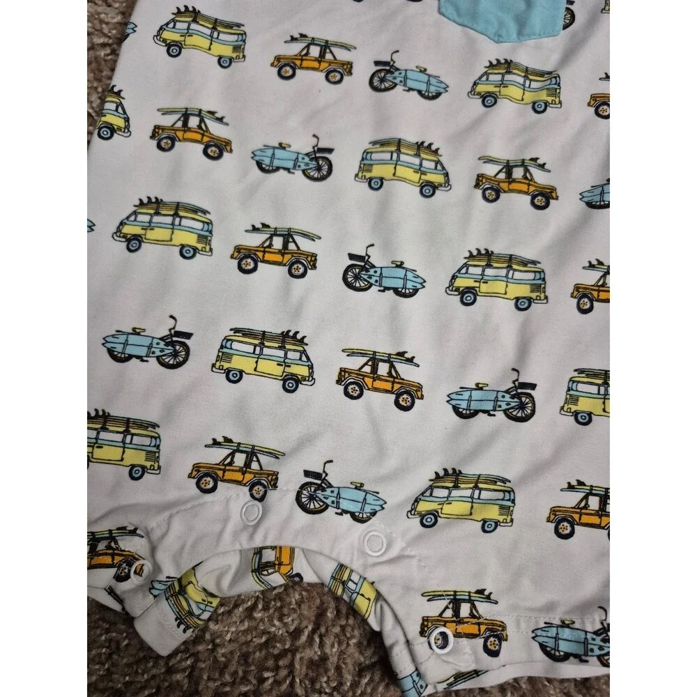 Cocomoon bamboo shorts vehicles size 12-18 months